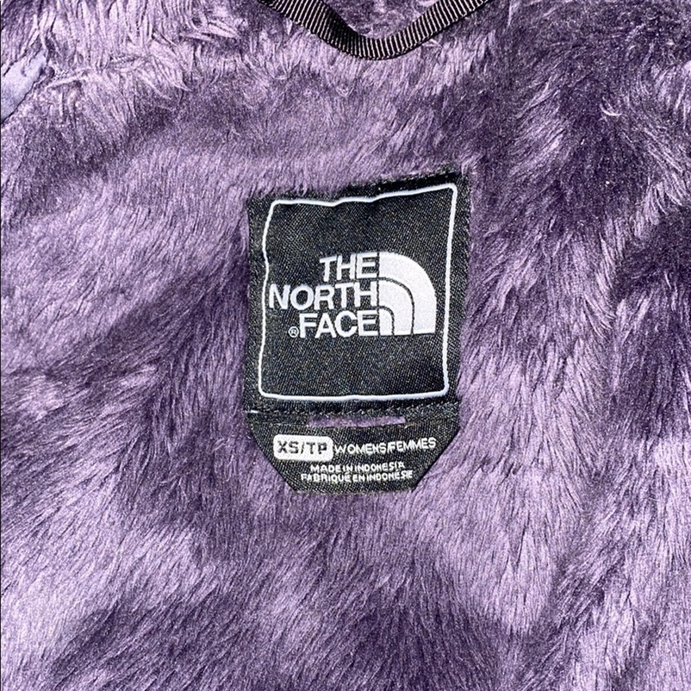 Grey & purple The North Face jacket
